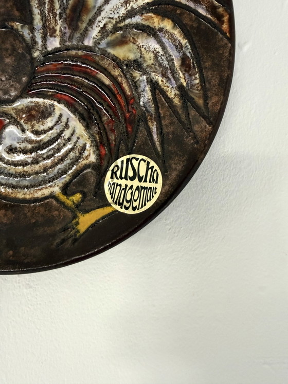 Keramik-Wandteller, Ruscha Keramik ‘60 – Wanddekoration, Ceramic (photo 4 of 6)