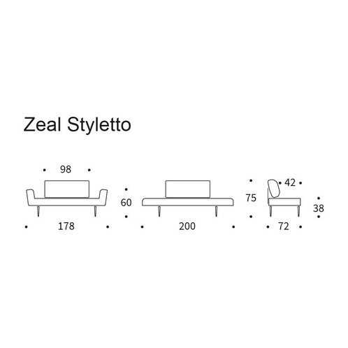 Image 1 of Divano trasformabile Innovation Living Zeal Styletto