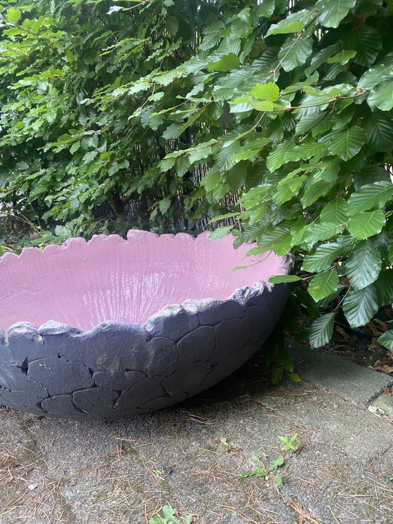 Image 1 of Large XXL bowl of ECRI hardy fired clay