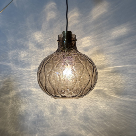 Image 1 of Limburg Glashütte glass hanging lamp , 1970s