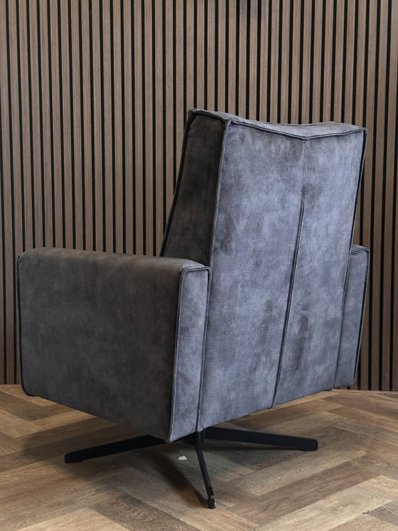 Dover Velour Swivel Armchair 75x75cm – sitdesign, Swivel chairs, Textile (photo 5 of 9)
