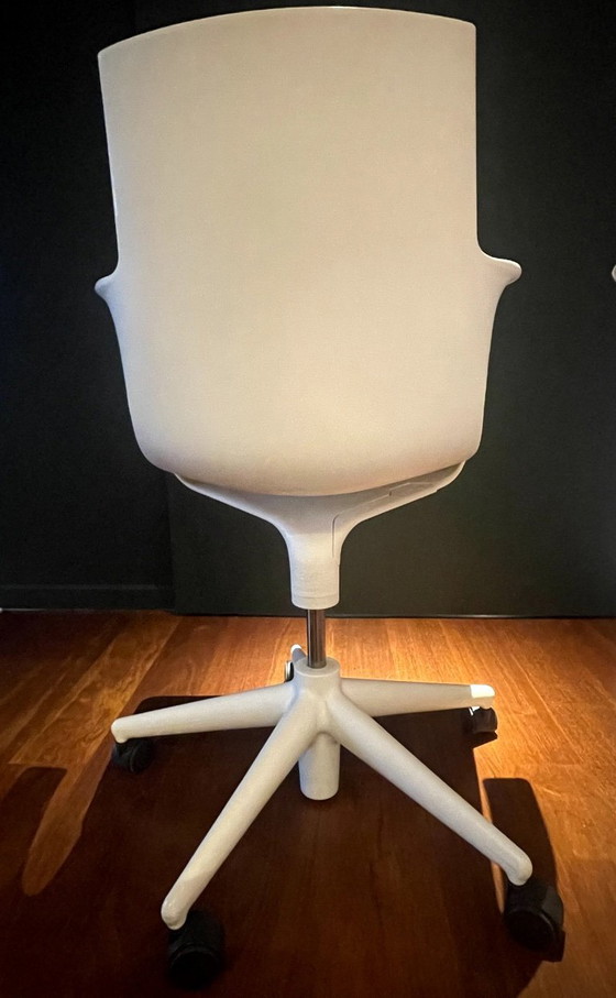 Image 1 of Sedia da ufficio in polipropilene regolabile in altezza su ruote di Citterio per Kartell (Spoon chair)