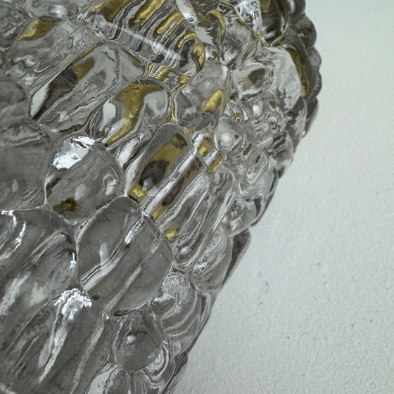 Image 1 of PAAR VINTAGE HANGERS VAN GLAS MET TEXTUUR