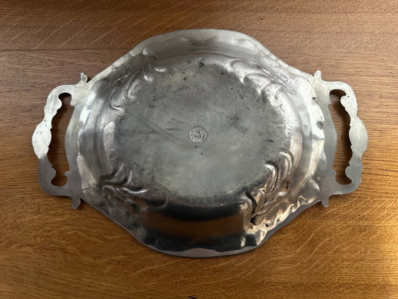 Image 1 of Antique Fein Zinn pewter fruit bowl, 27.5 cm