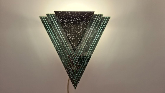 Image 1 of Memphis style modernist wall light