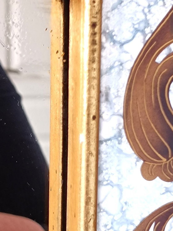 Image 1 of Miroir en verre églomisé