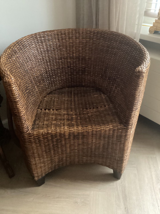 Image 1 of 2 BIRMA RIET ROTAN FAUTEUILS