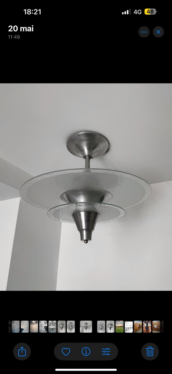 Image 1 of Bauhaus Art Deco Design Kronleuchter