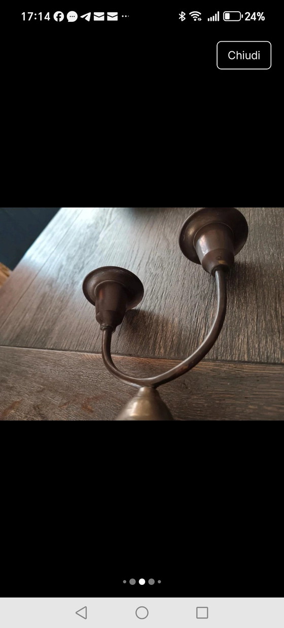 Image 1 of Messingkandelaber aus den 1950er Jahren