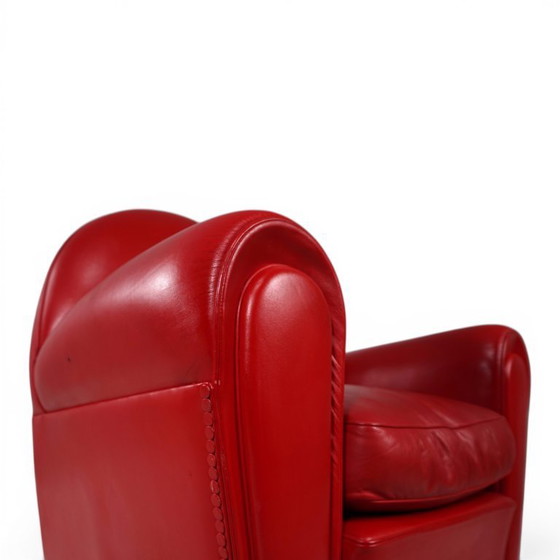 Image 1 of Poltrona Frau Vanity Fair leren fauteuil van Renzo Frau, 1990