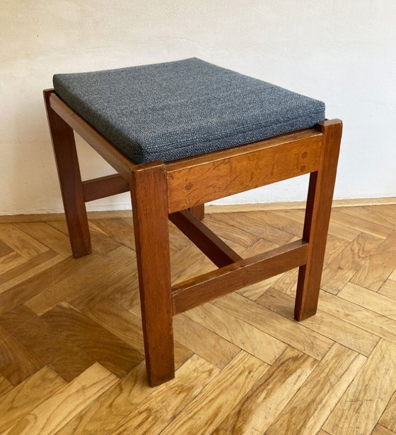 Image 1 of Tabouret en bois de style scandinave des années 1970