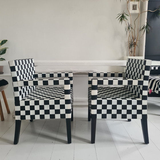 Image 1 of MANO DA poltroncine 2 pezzi scacchi blocco cinghia