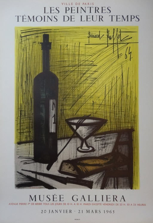 Bernard Buffet: Pane e vita, poster litografico originale firmato. – Paper