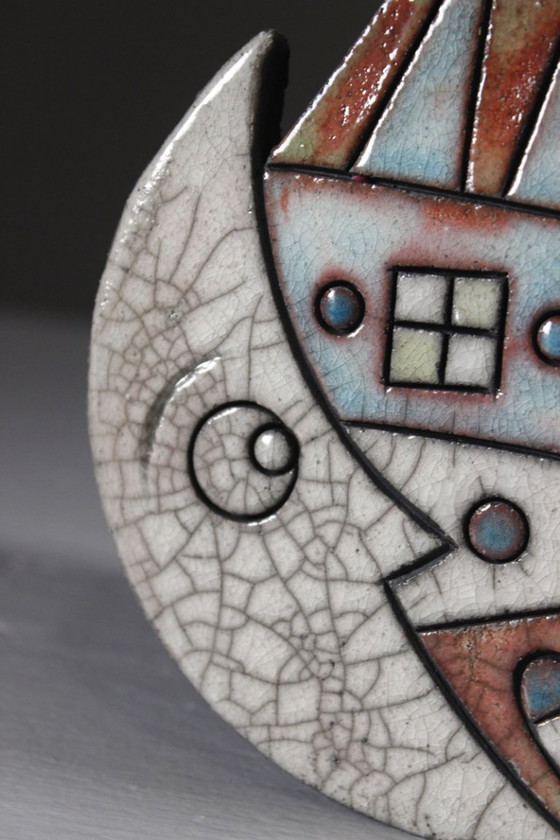 Image 1 of Antonella Facci - Raku vaas in postmodern designdorp Italië