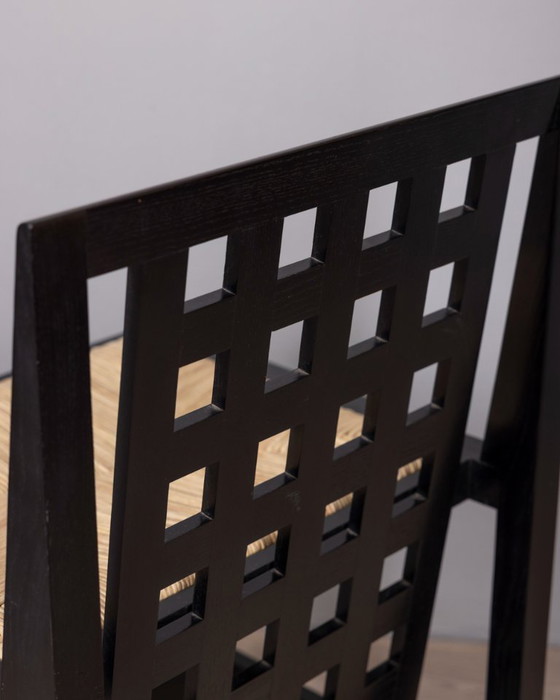 Image 1 of COPPIA DI SEDIE VINTAGE DEGLI ANNI '70, MODELLO D.S.3, DISEGNATE DA C.R. MACKINTOSH PER CASSINA