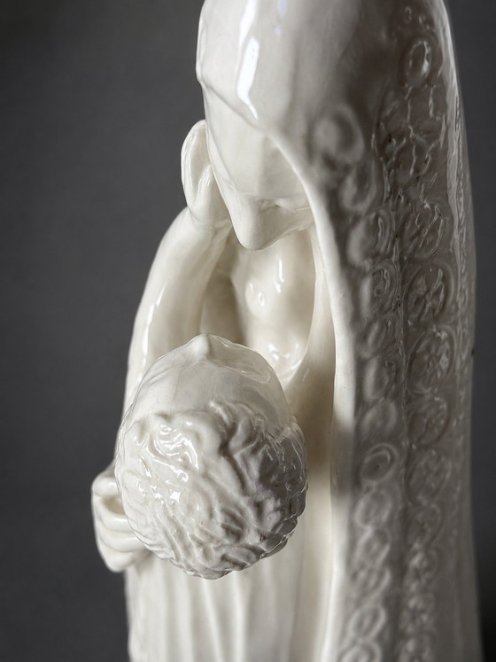 Image 1 of Madonna col Bambino Art Déco italiana – stile Lenci – ca. 1930–50