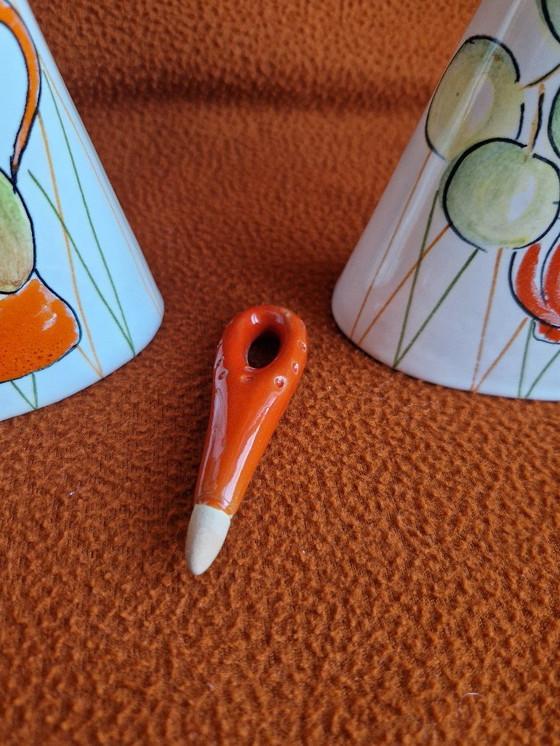 Image 1 of Rometti Keramik Öl- und Essig-Set aus den 1960er Jahren