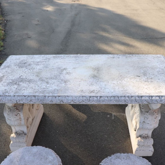 Tavolo da giardino e 4 sgabelli, Italia, inizio XX secolo – Set da giardino, Other (photo 10 of 15)