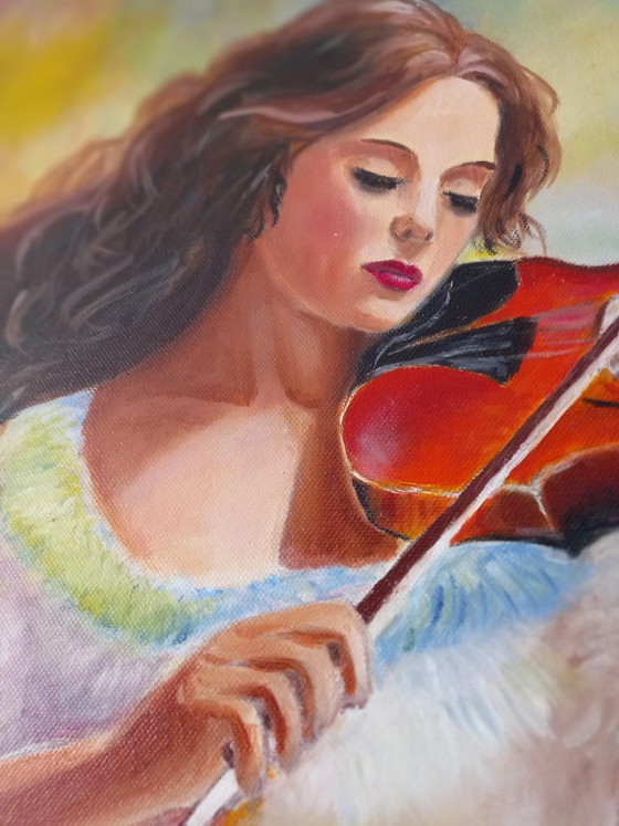Violinist – Paintings & Drawings, Canvas (photo 2 of 5)