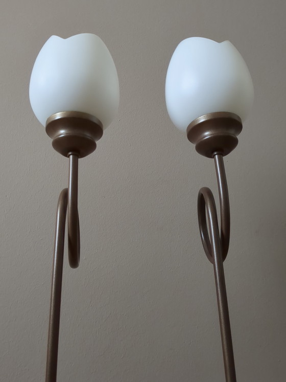 Image 1 of Set of Vintage Solid Table Lamps 'Tulip'