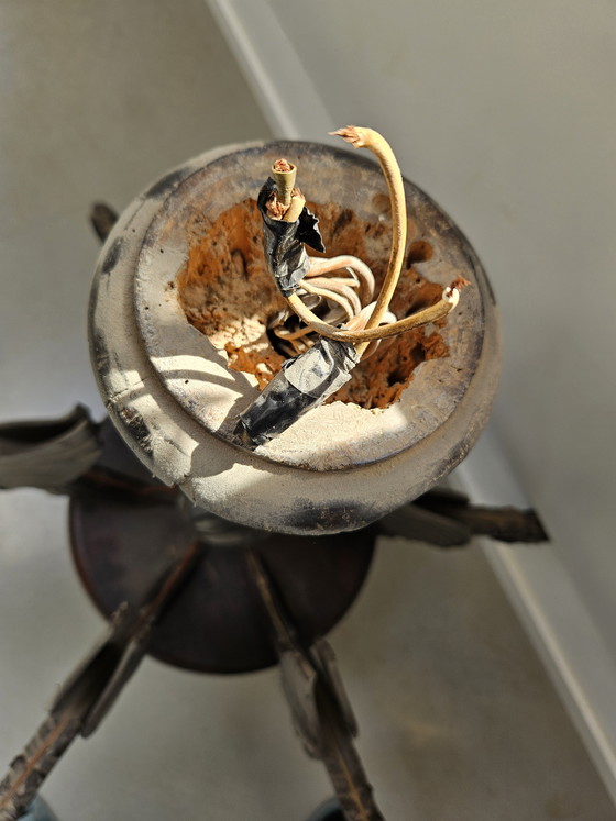 Image 1 of Lampadario gotico antico in rovere a 6 bracci