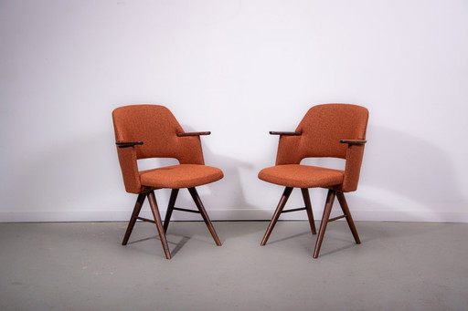 Sedie FT30 disegnate dal designer olandese Cees Braakman per Pastoe. Circa 1950