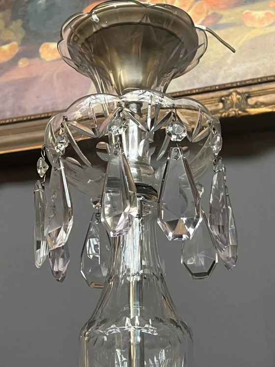 Lampadario veneziano decorato con cristallo trasparente e rari cristalli colorati. – Crystal, Glass, Vintage (photo 9 of 10)