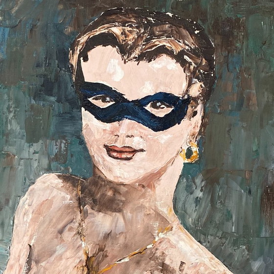 Image 1 of Pintura. 1950. Retrato de mujer. 55x46. Desnudo.