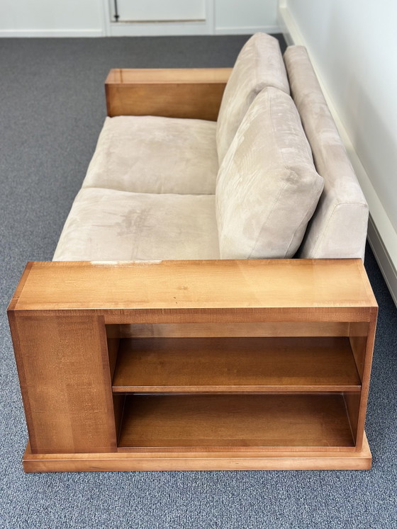 Hugues Chevalier “Dominique” Bank – Art Deco Sycamore Wood, Parijs – 2 zitsbanken (photo 3 of 10)