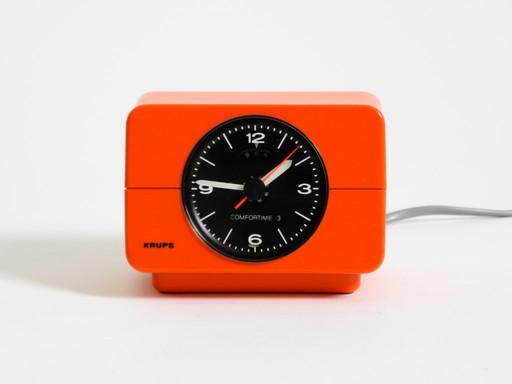 Original 1970s table clock and alarm clock COMFORTIME 3 by Krups