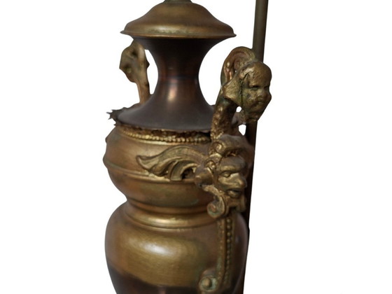 Image 1 of Magnífica lámpara de mesa de bronce – Estilo antiguo (siglo XIX) – Pieza única
