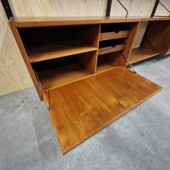 Poul Cadovius Royal System XXL Modulaire Wankast Wandrek Mid Century – Metal, Wood (photo 8 of 15)