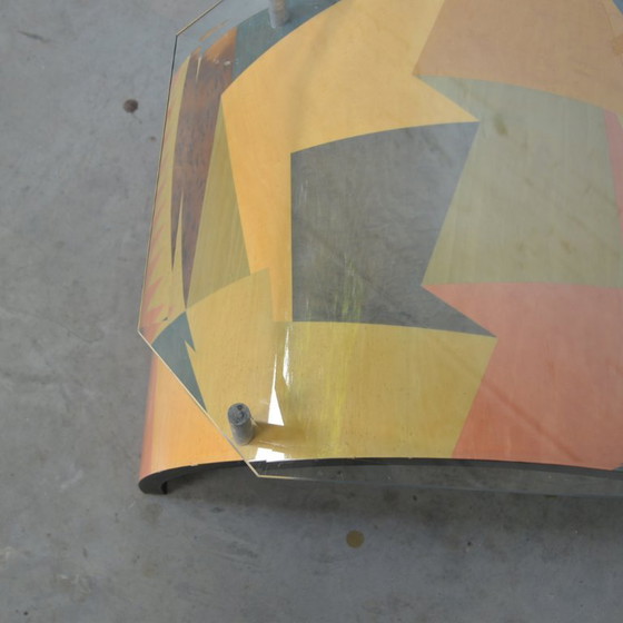 Image 1 of 1x geometrical print side table