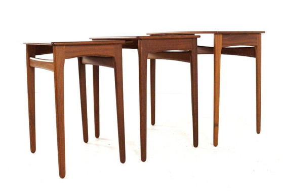 Svend Åge Madsen Nesting Tables Vintage Deens Teak – Svend Age Madsen, Bijzettafels, Wood (photo 20 of 22)