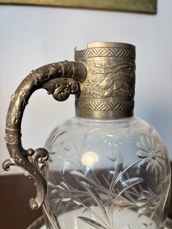 Baccarat Cruche Fin 19eme - Debutto 20eme – Bicchieri e caraffe, Crystal, Metal (photo 10 of 15)