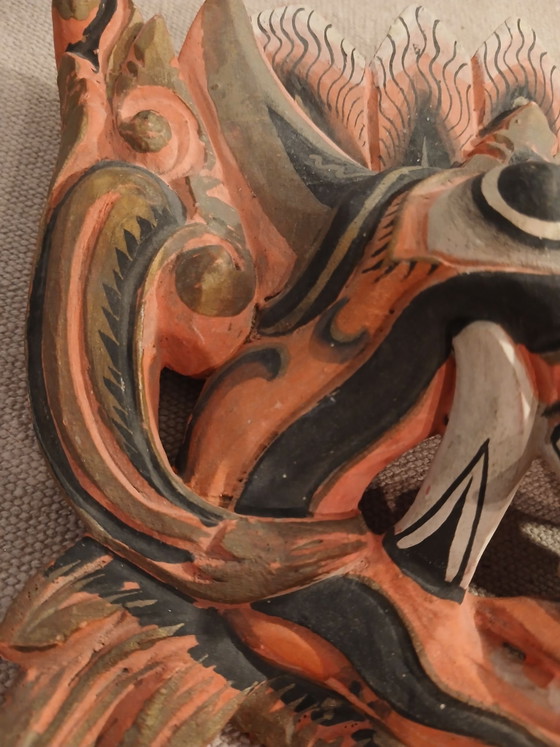 Authentische alte Balinesische Barong Maske 3. Trinestra Auge spätes 19. Jh., barong bali trinestra (Foto 4 von 15)