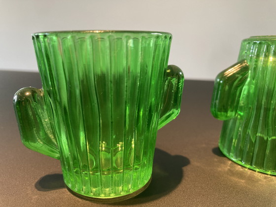 Image 1 of Two glasses in cactus shape
