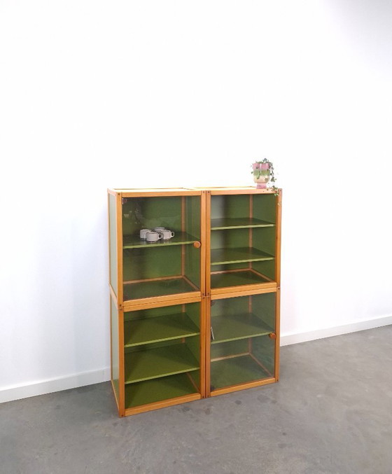 Design Flötotto Profilsystem Mobile modulare – 4 parti – Faggio verde, Mobile 2 – Armadi a muro, Plastic (photo 25 of 25)