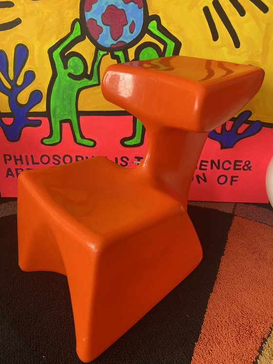 Image 1 of Chaise enfant Colani Zocker, orange, design années 70