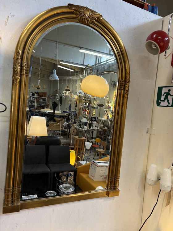 Image 1 of Miroir vintage doré Deknudt Belgique style Hollywood Regency