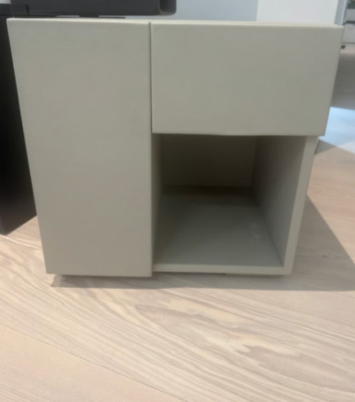 Leather bedside table