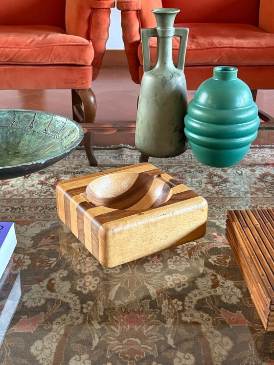 Image 1 of Bol vide-poche en bois, Italie, vers 1970