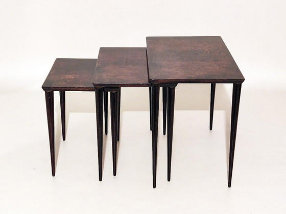 Image 1 of Aldo Tura side tables