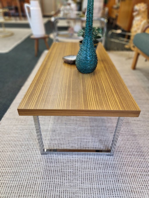 Vintage coffee table chrome 70s