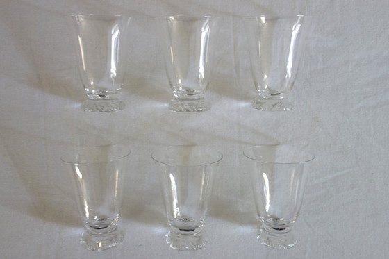 Image 1 of 6 Daum wijnglazen model Kim midden 20e eeuw