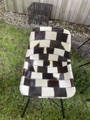 Cowhide dining chairs