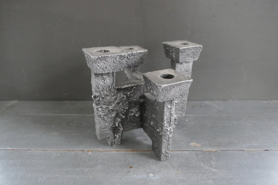 Image 1 of Vintage Brutalist candlestick Design Willy Ceysens