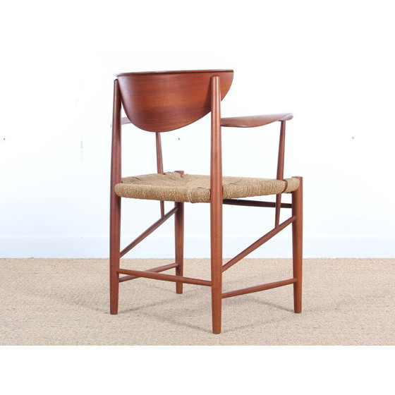 Image 1 of Pair of vintage Scandinavian teak armchairs model 317 by Peter Hvidt & Orla Mølgaard Nielsen for Søborg Møbelfabrik