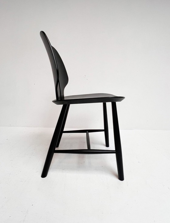 Image 1 of Set di 9 sedie Ejvind Johansson J67 per FDB Mobler, anni '70