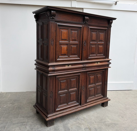 18th Century Two-Part Buffet in Walnut. – High Boards, Metal, Wood (photo 2 of 13)